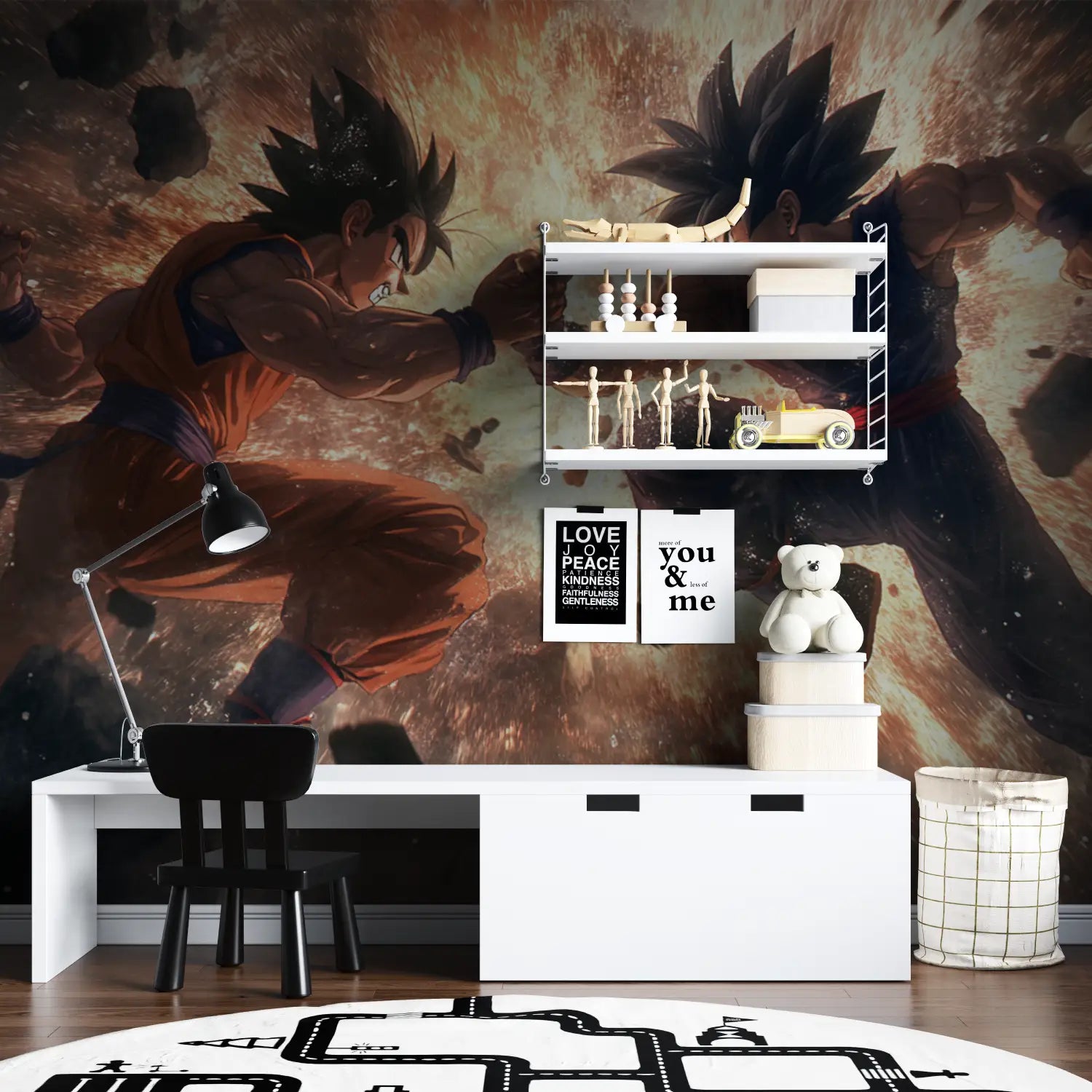 Papier Peint Son Goku Combat - chambre spiderman