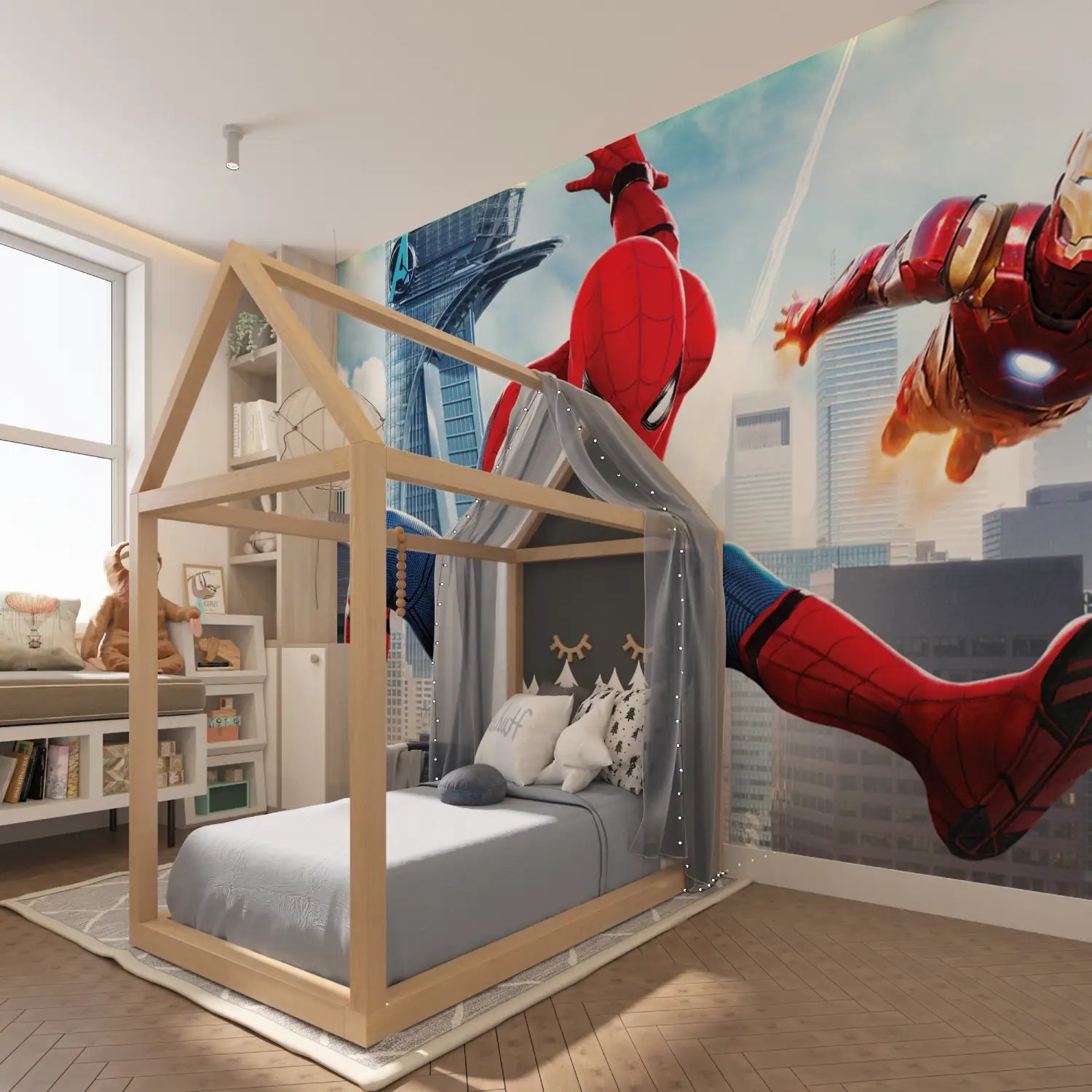 Sfondo di Spider-Man e Ironman - Second Image