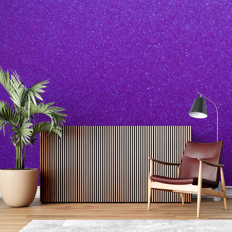 Papier Peint Violet Petites Paillettes - pano mural