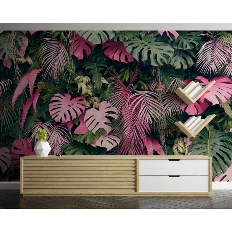 Pink Jungle Wallpaper - Second Image