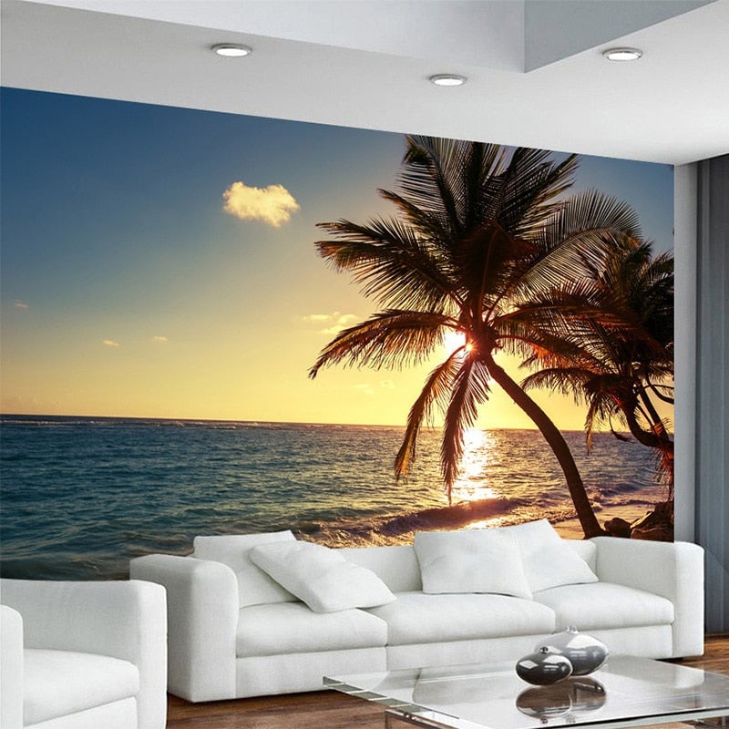 trompe l'oeil sunset wallpaper - Second Image